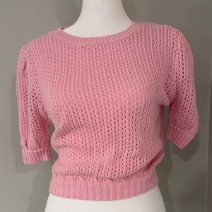 Forever 21 Pink Textured Knit Sweater